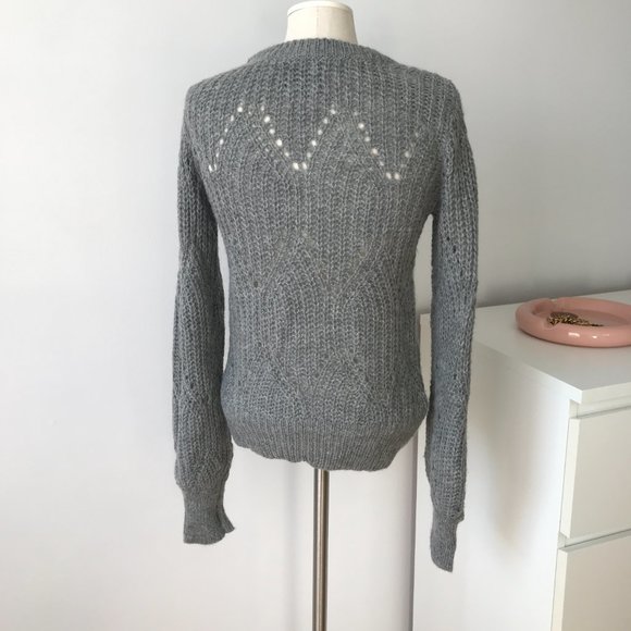 Abercrombie & Fitch Wool Grey Sweater - Picture 3 of 8